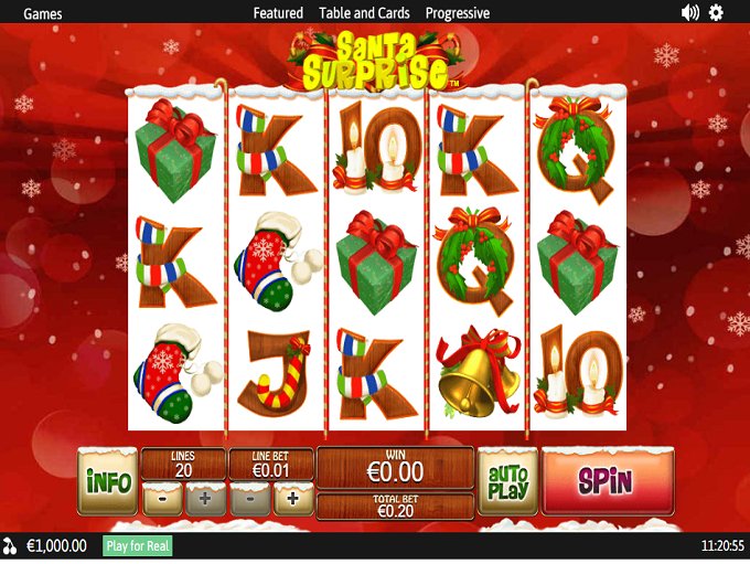 Santa Surprise Slots เป็นเกมสล็อตวิดีโอจาก Playtech เป็นบริษัทซอฟต์แวร์เกมที่เชี่ยวชาญในการให้บริการเกม